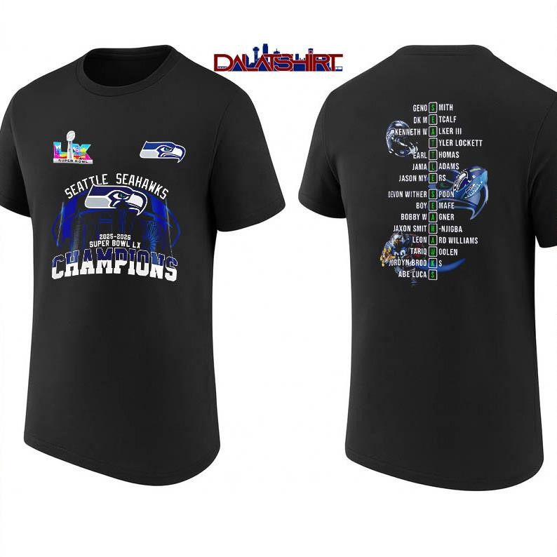 Seattle Seahawks Super Bowl LX Champions Stylish shirt