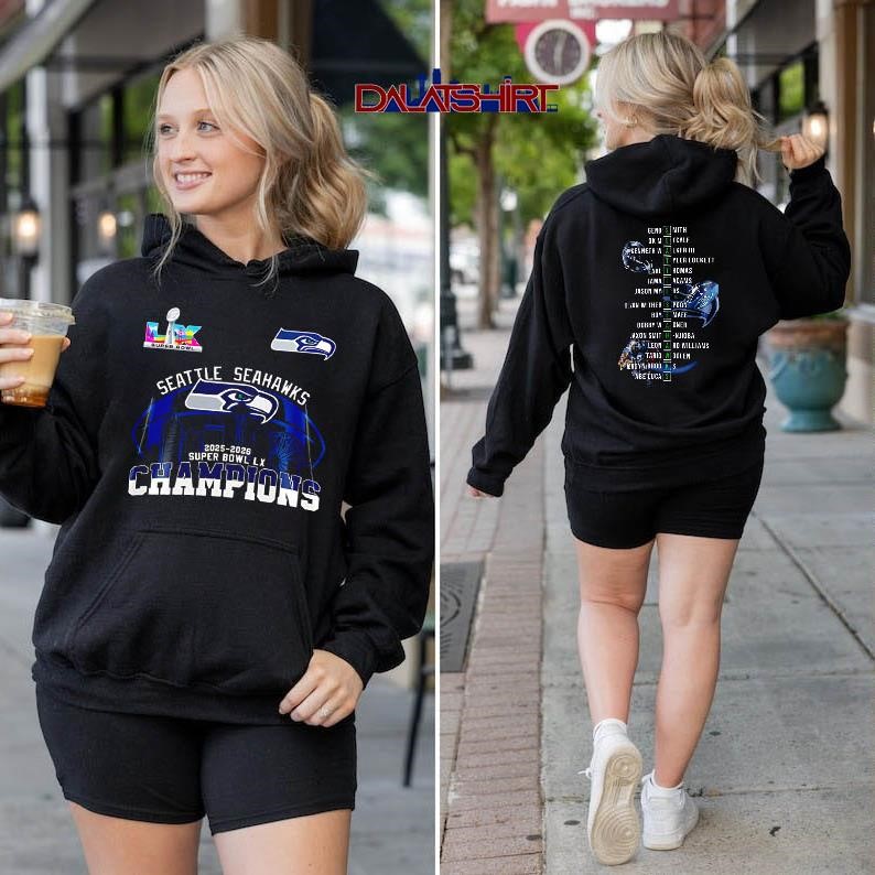 Seattle Seahawks Super Bowl LX Champions Stylish hoodie