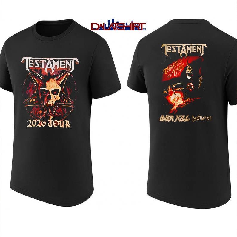 TTM TestAment World 2026 Tour shirt