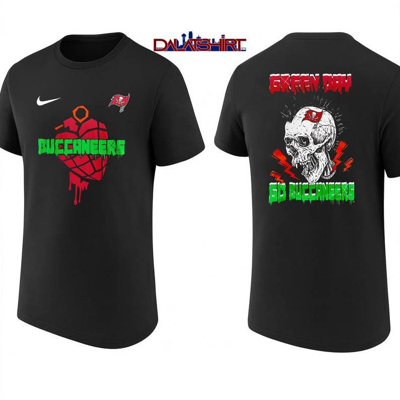 Tampa Bay Buccaneers NFL Green Day Football Skull shirt