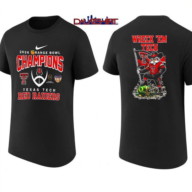 Texas Tech Red Raiders NCAA 2026 Cotton Bowl Champions shirt
