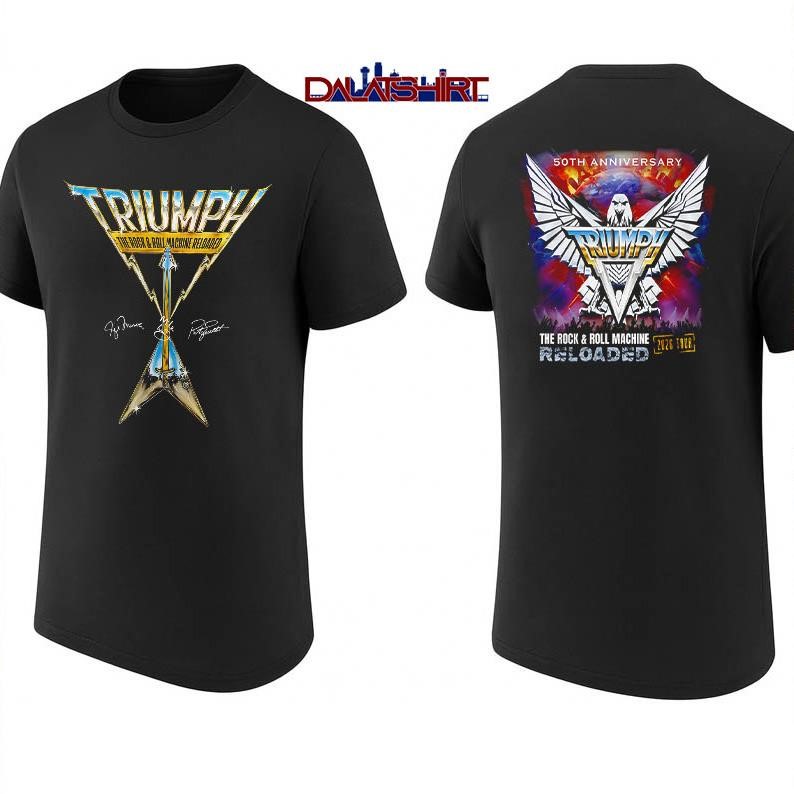 Triumph Rock and Roll Machine World Tour 2026 shirt