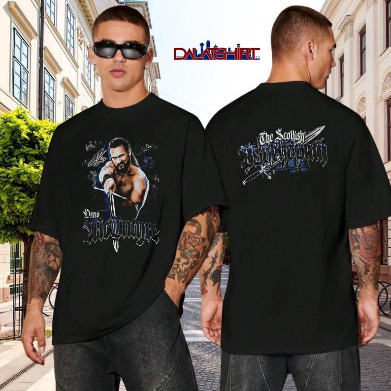 WWE Drew McIntyre the Scottish Champ black-shirt