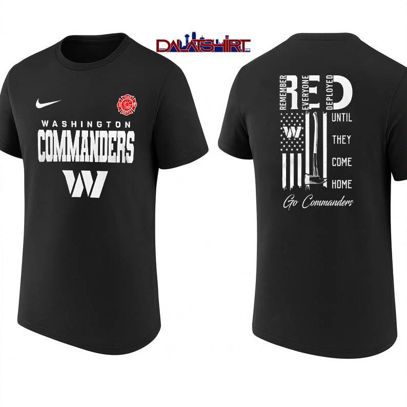 Washington Commanders NFL red friday firefighter shirt