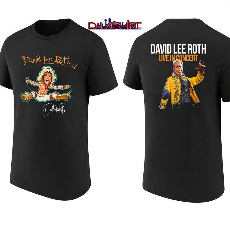 David Lee Roth Live In Concert 2026 shirt
