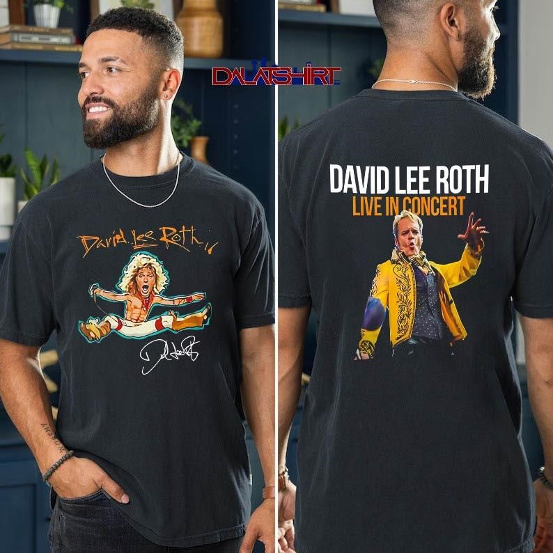 David Lee Roth Live In Concert 2026 t-shirt