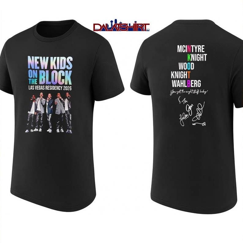 New Kids On Block The Las Vegas Residency 2026 shirt