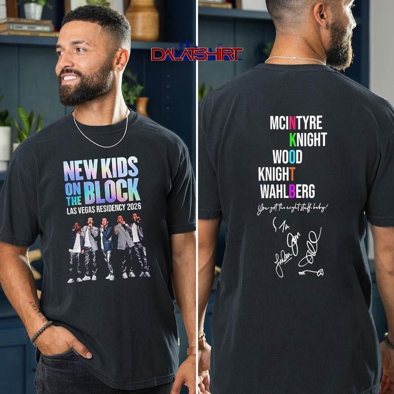 New Kids On Block The Las Vegas Residency 2026 t-shirt