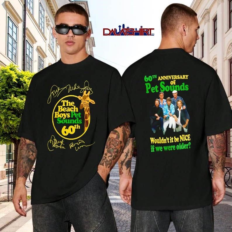 The Beach Boys Pet Sounds 60th Anniversary black-shirt