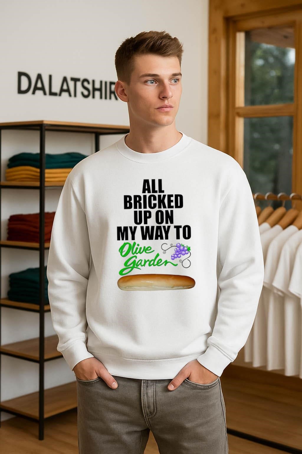 All Bricked Up On My Way To Olive Garden Breadstick Grapes sweater