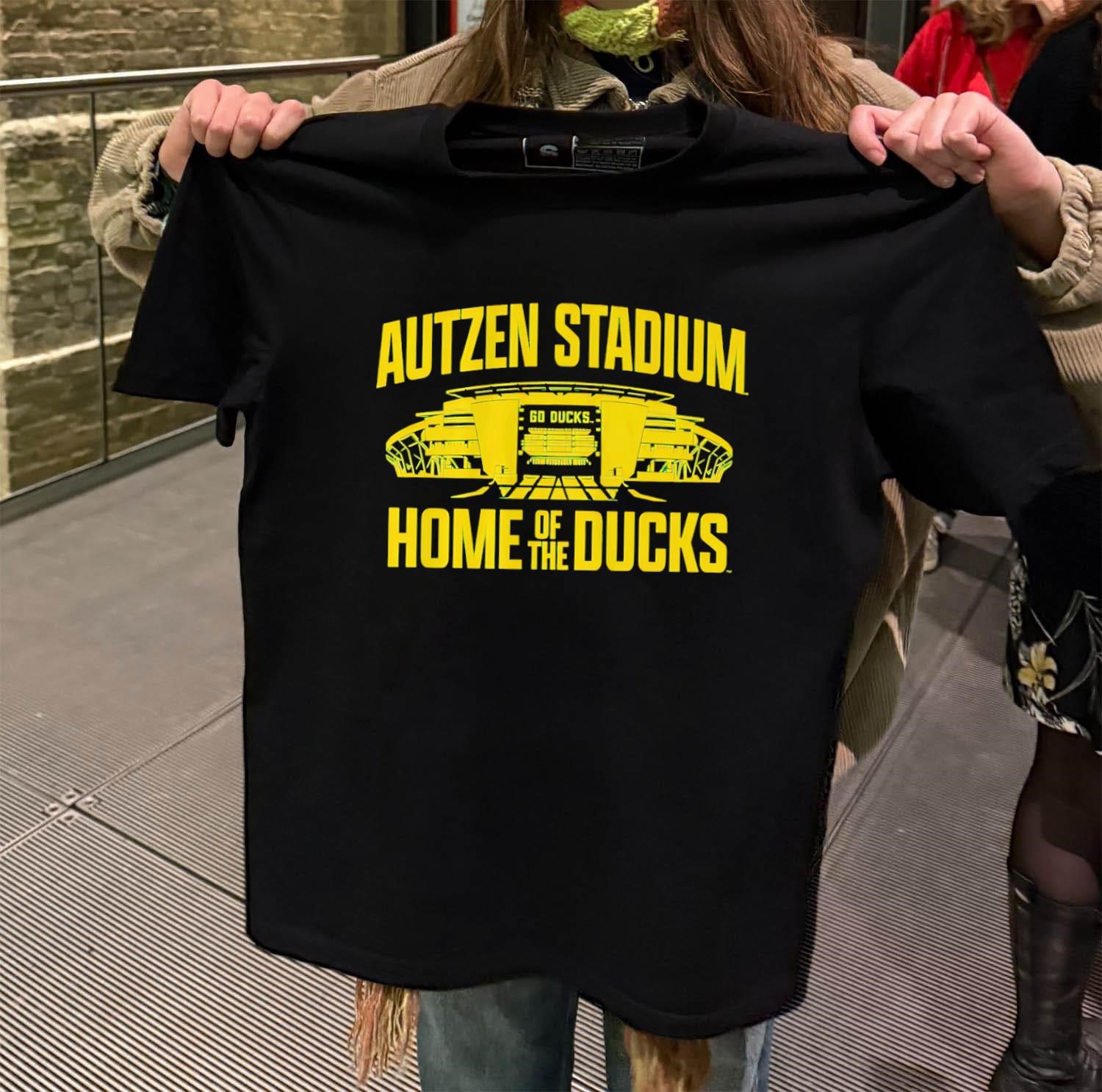 Autzen Stadium Home Of The Ducks Football black-t-shirt