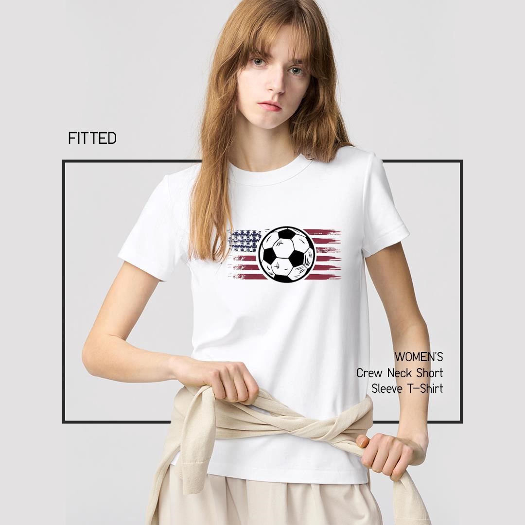 Awesome American Patriotic Flag Soccer women's-shirt