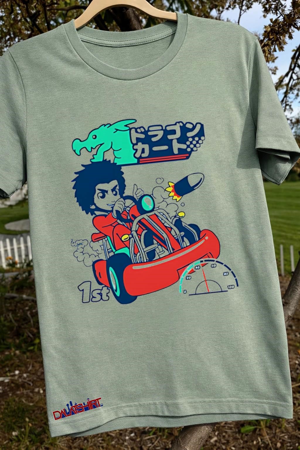 Awesome Ichiban Dragon Kart 1st sage-green-t-shirt