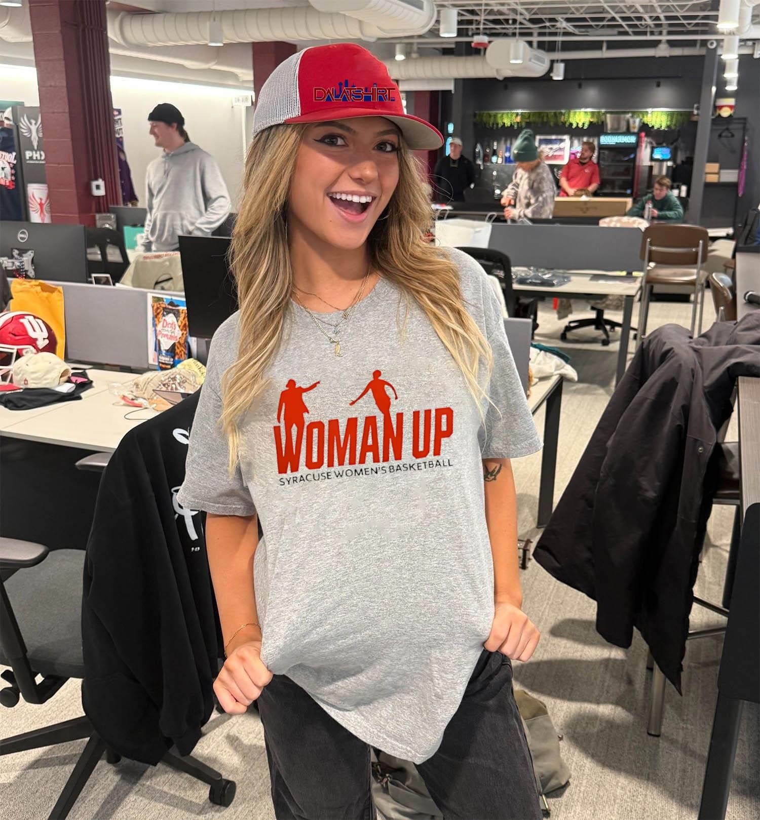 Awesome Syracuse 2026 Women’s Basketball Woman Up V-Neck-T-Shirt