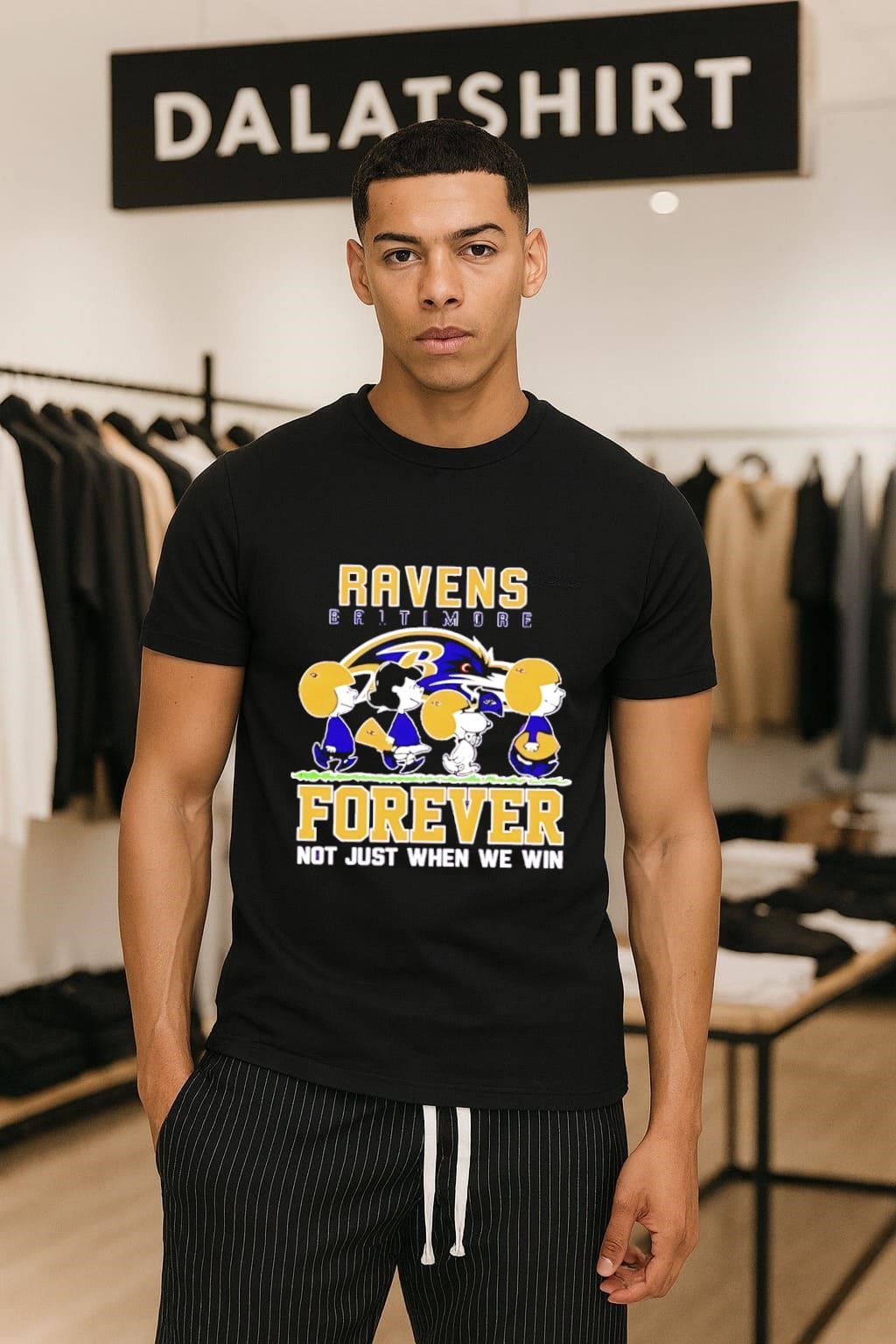 Baltimore Ravens Snoopy forever not just when we win shirt