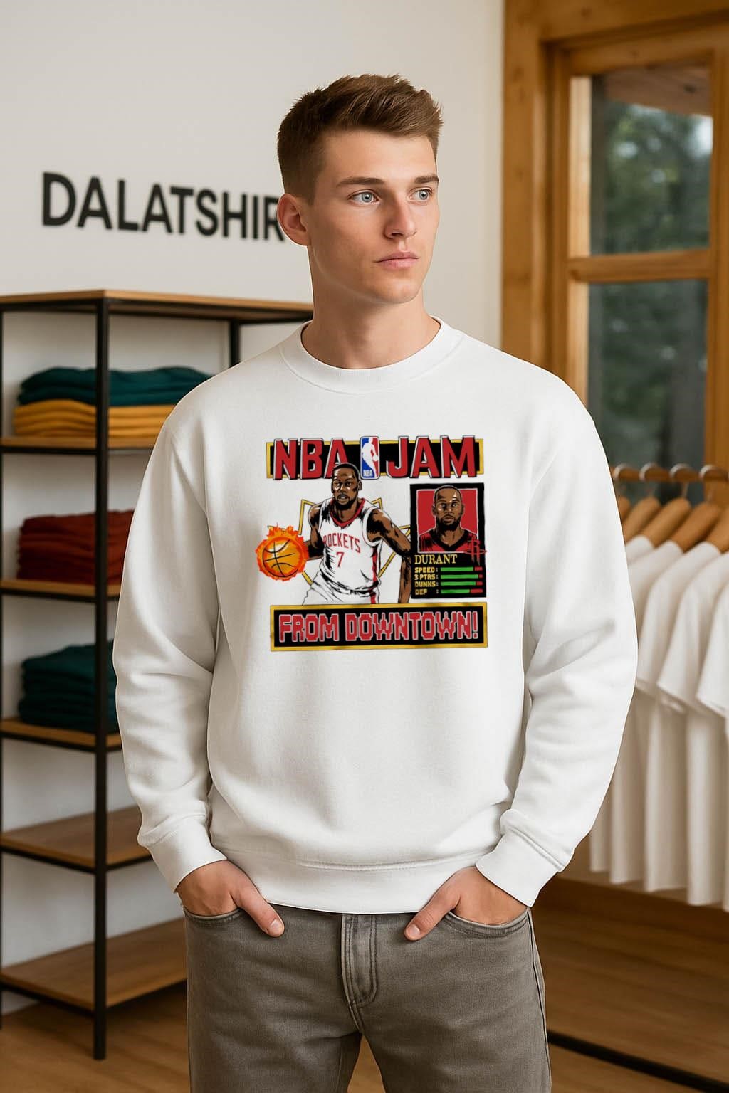 Best NBA Jam Rockets Kevin Durant From Downtown sweater