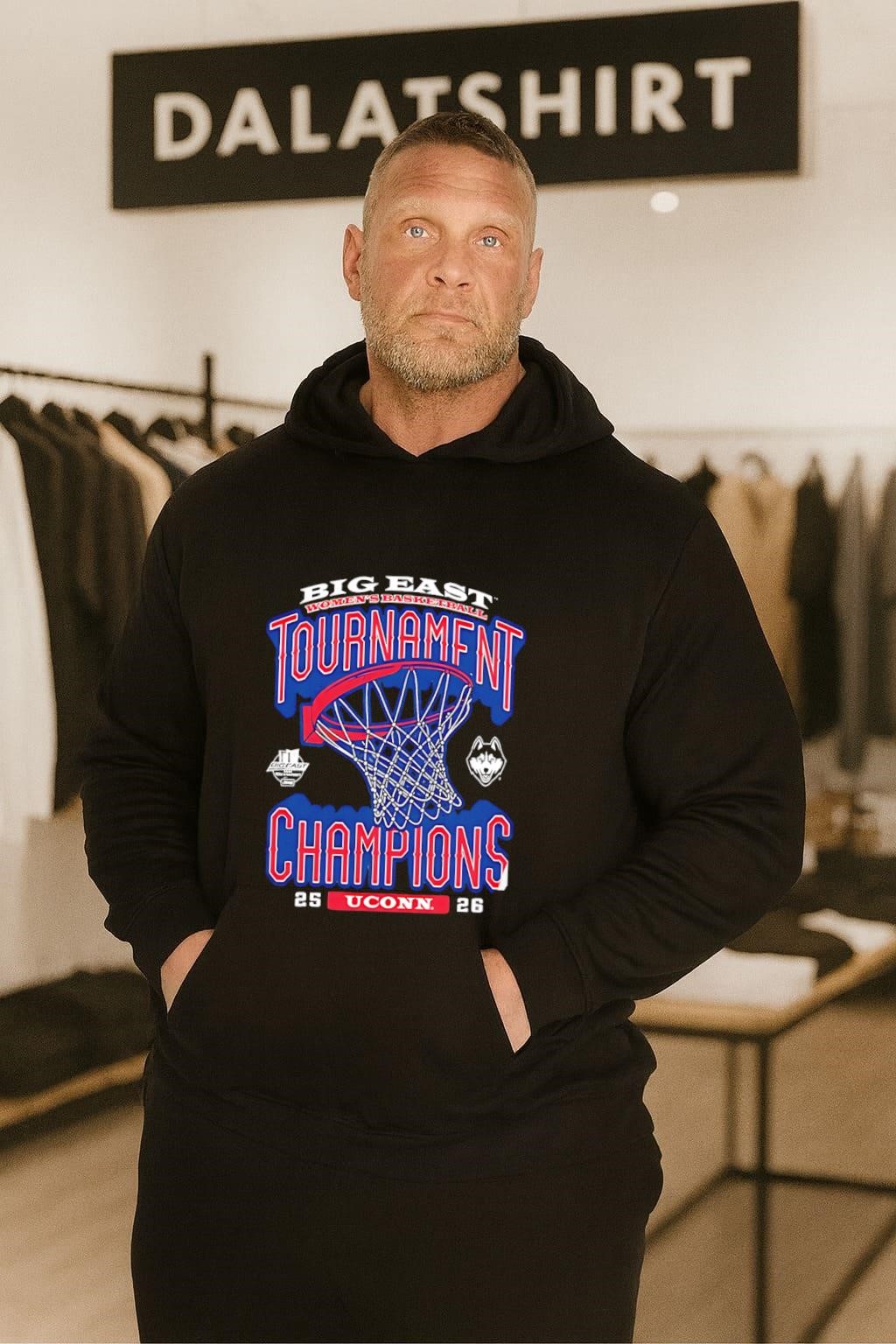 Big East Womens Basketball Tournament Champions UConn 25-26 hoodie