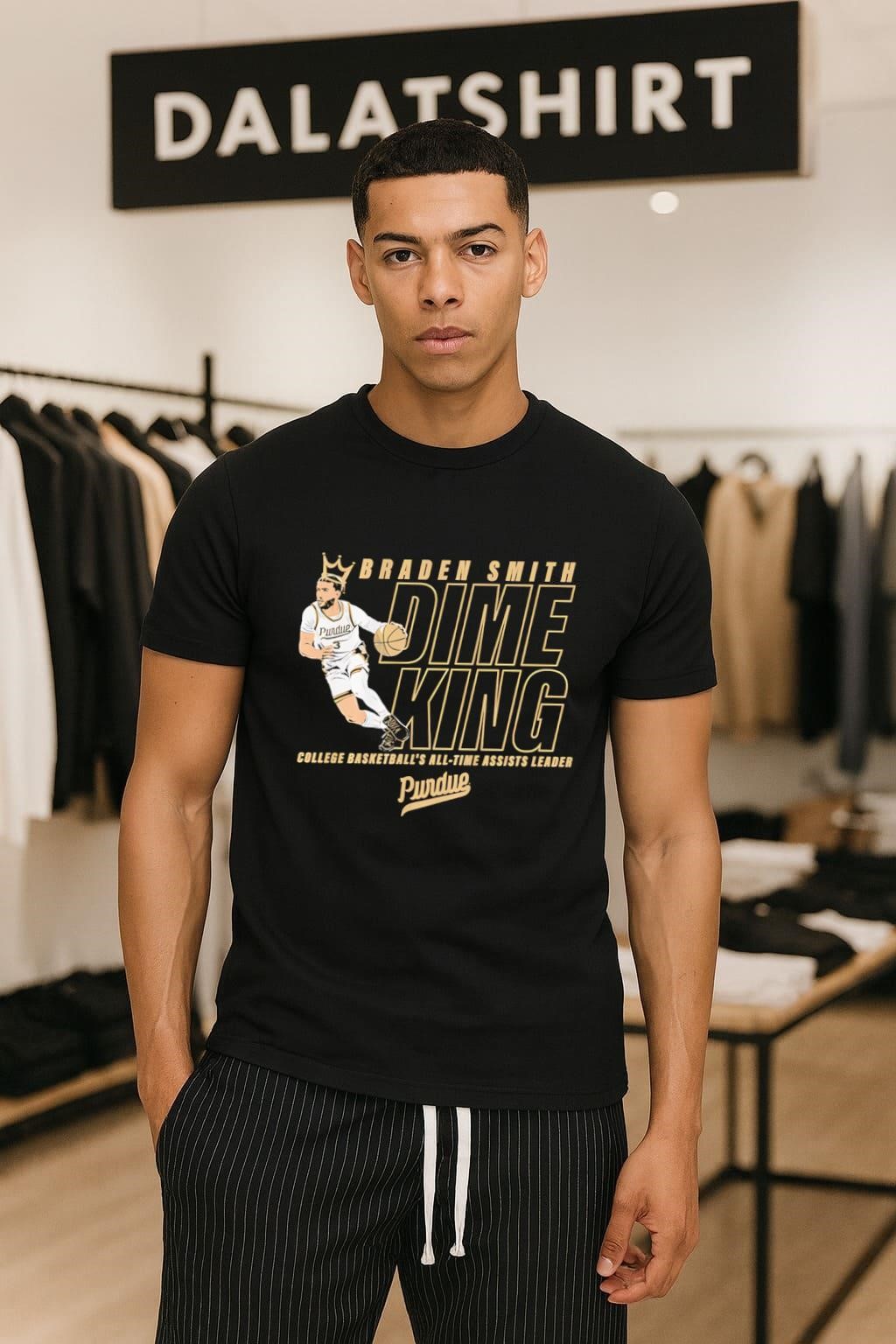Braden Smith Dime King College Basketball's All-Time Assists Leader Purdue shirt
