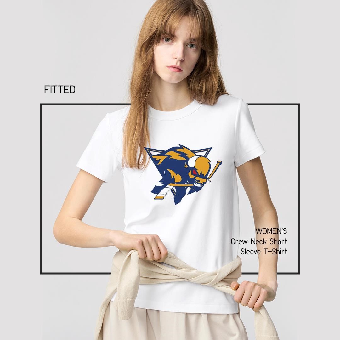Buffalo Sabres Vintage Angry Goat Head Hockey Logo women's-shirt