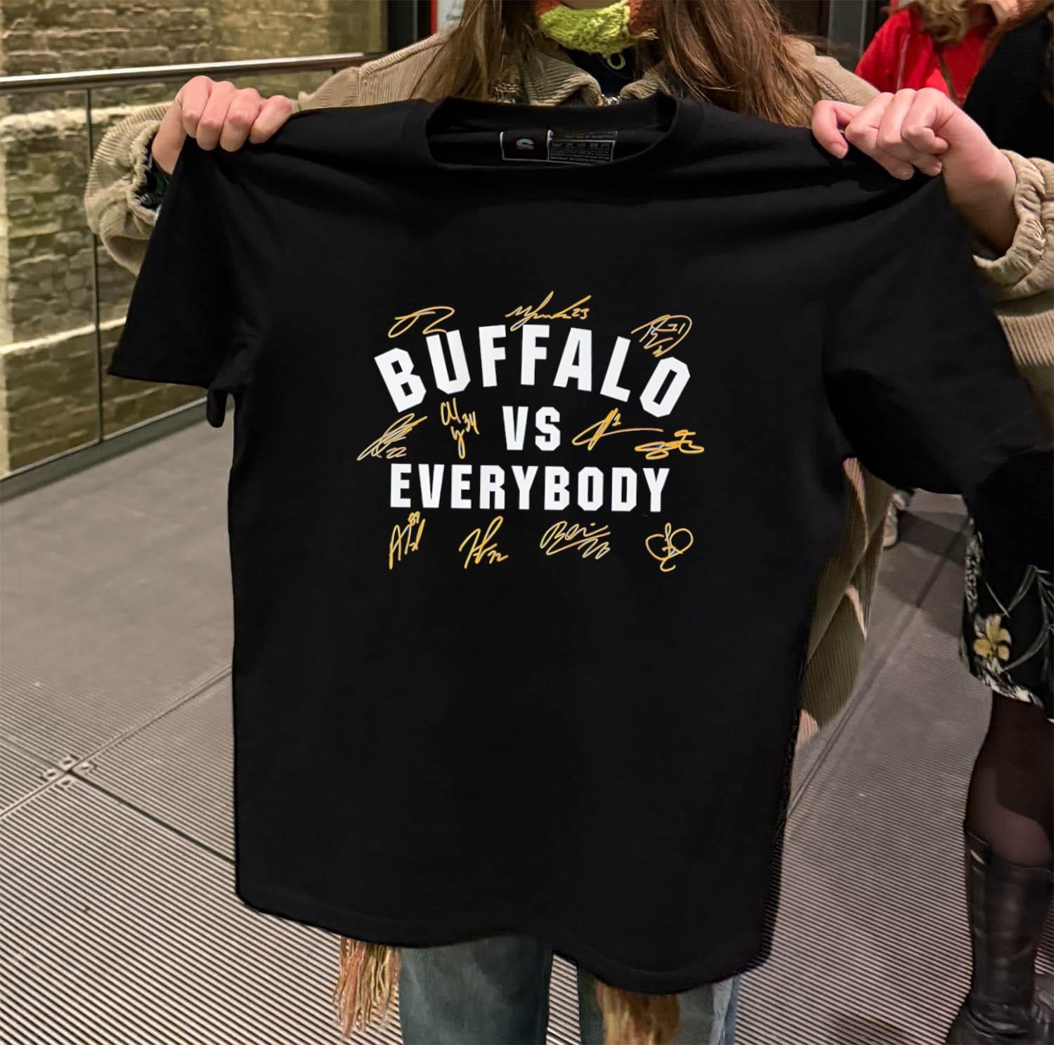 Buffalo Sabres vs Everybody signatures black-t-shirt