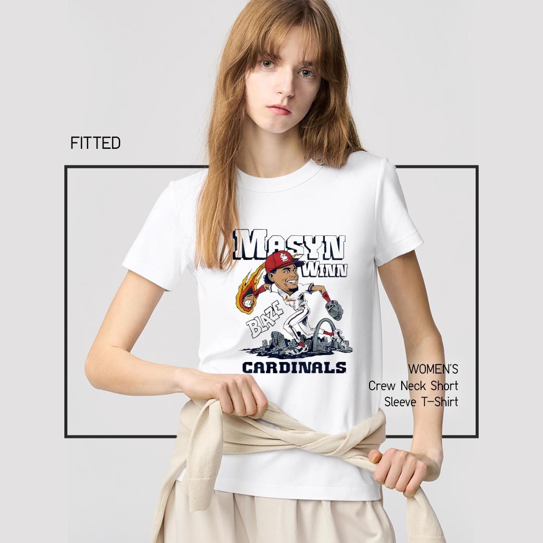 Cardinals Masyn Winn Blaze MLB cartoon women's-shirt