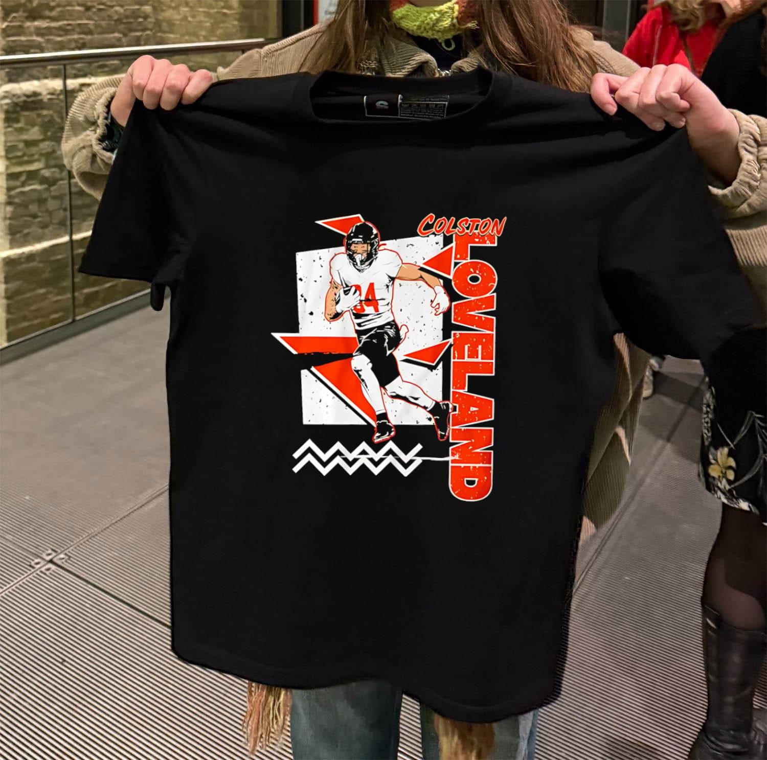 Chicago Bears Colston Loveland NFL style black-t-shirt