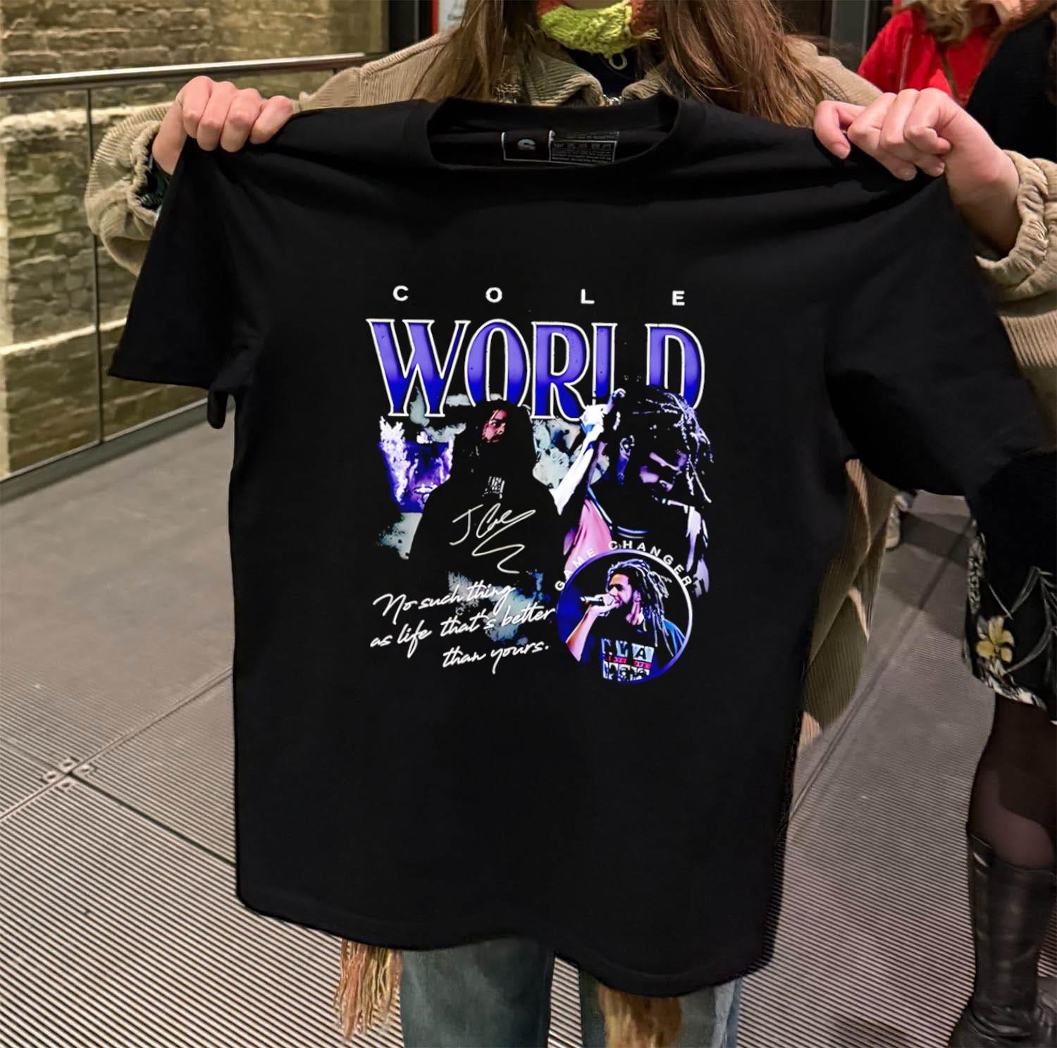 Cole World J Cole Game Changer Hip Hop black-t-shirt