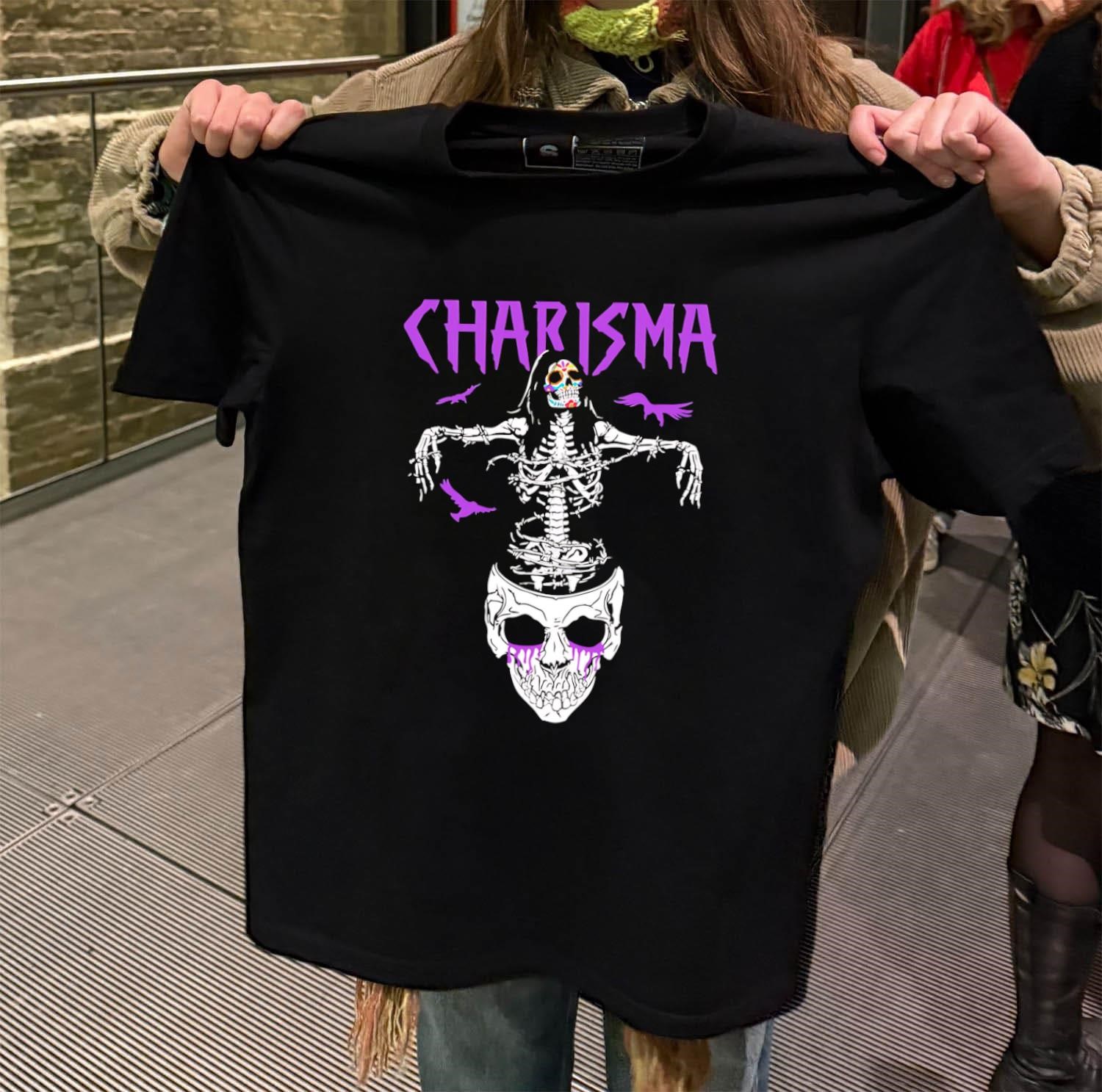 Daisuke Sasaki skull cross charisma black-t-shirt