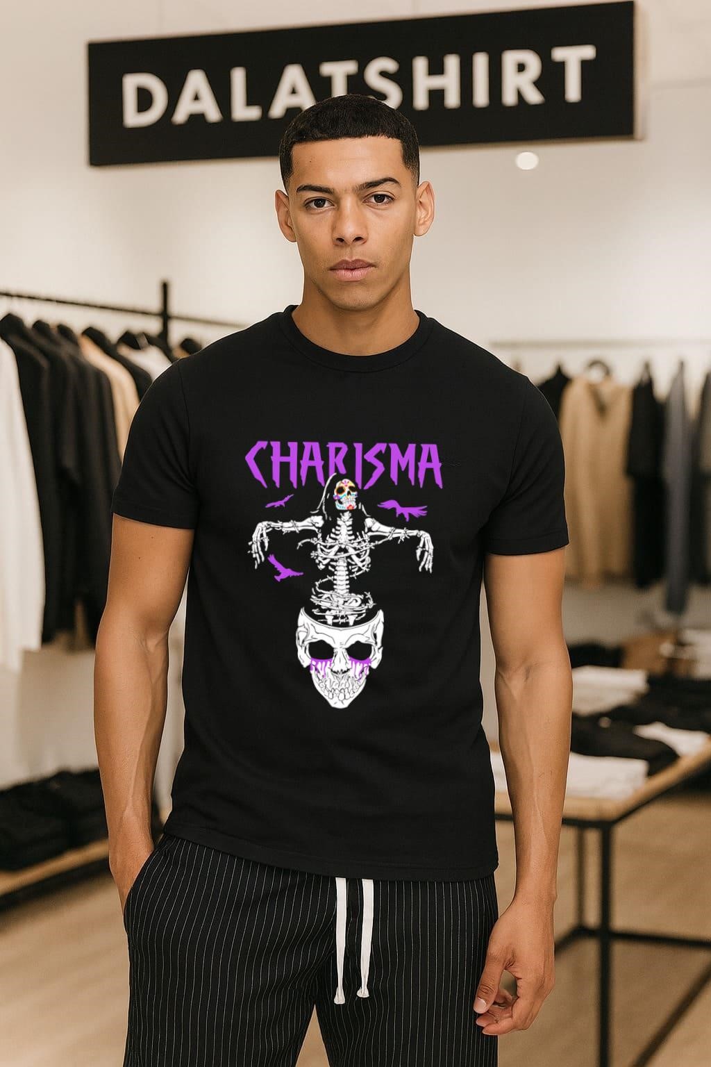 Daisuke Sasaki skull cross charisma shirt