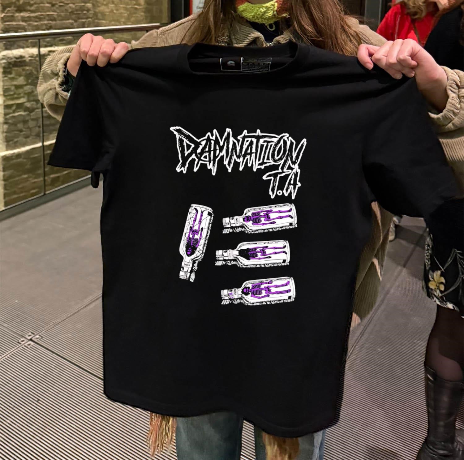 Damnation T.A Skull Bottle black-t-shirt