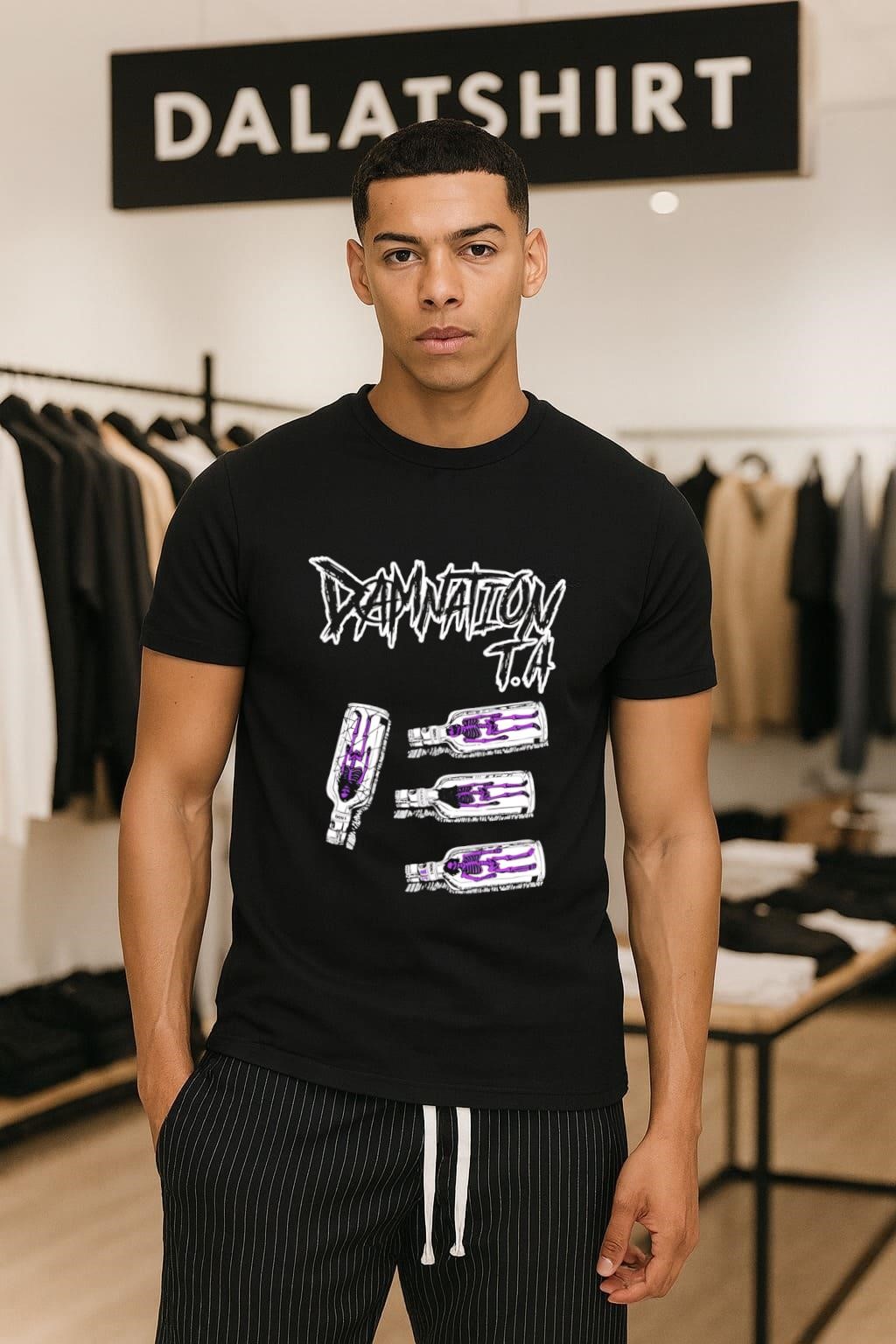 Damnation T.A Skull Bottle shirt