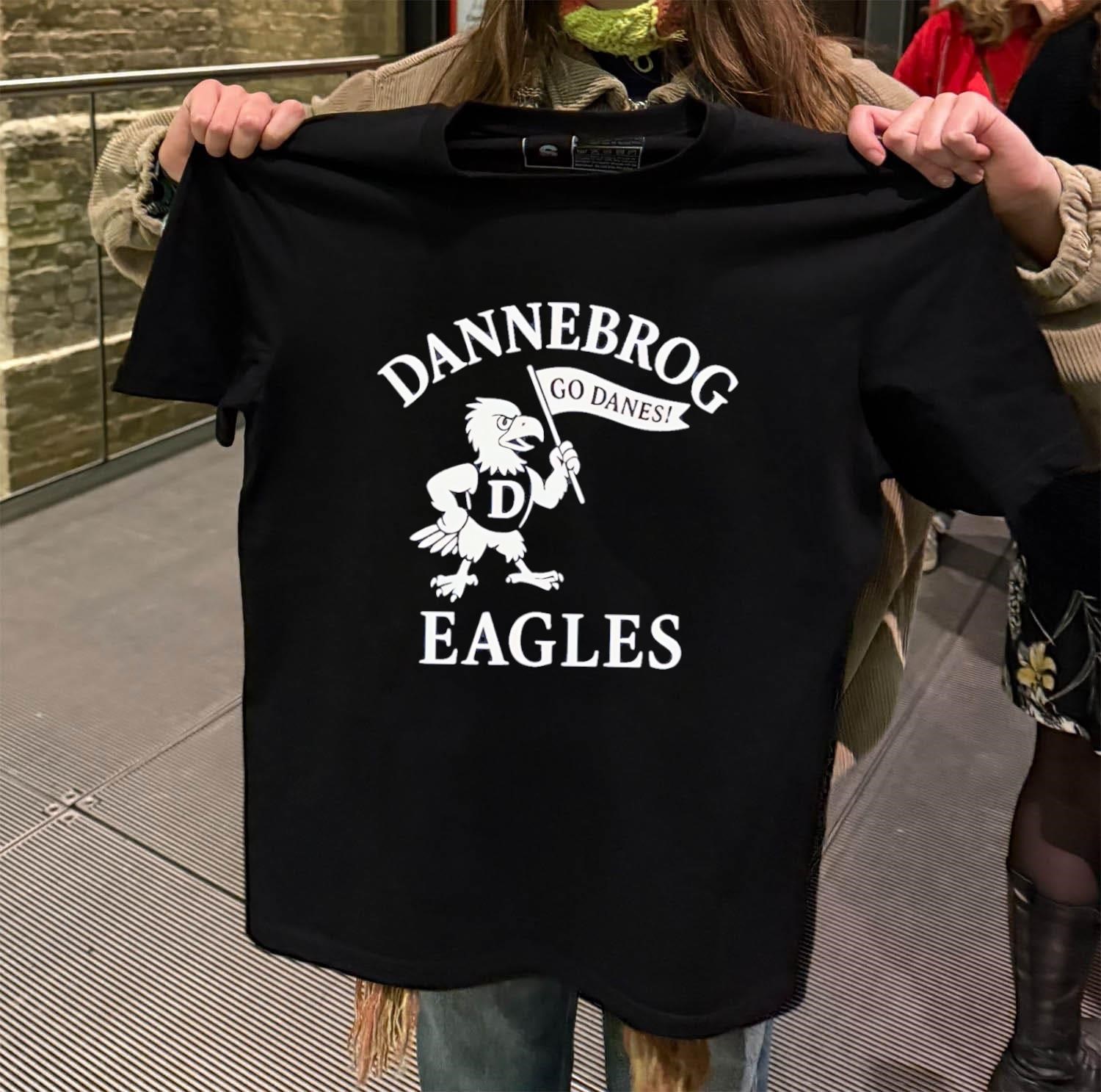 Dannebrog Eagles Go Danes black-t-shirt
