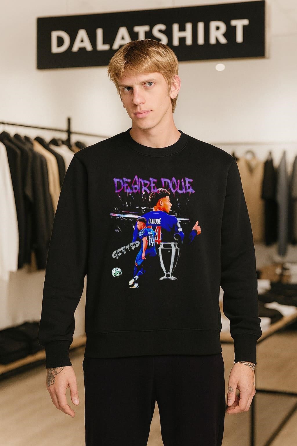 Desire Doue D. Doue 14 Gifted Football Player sweater