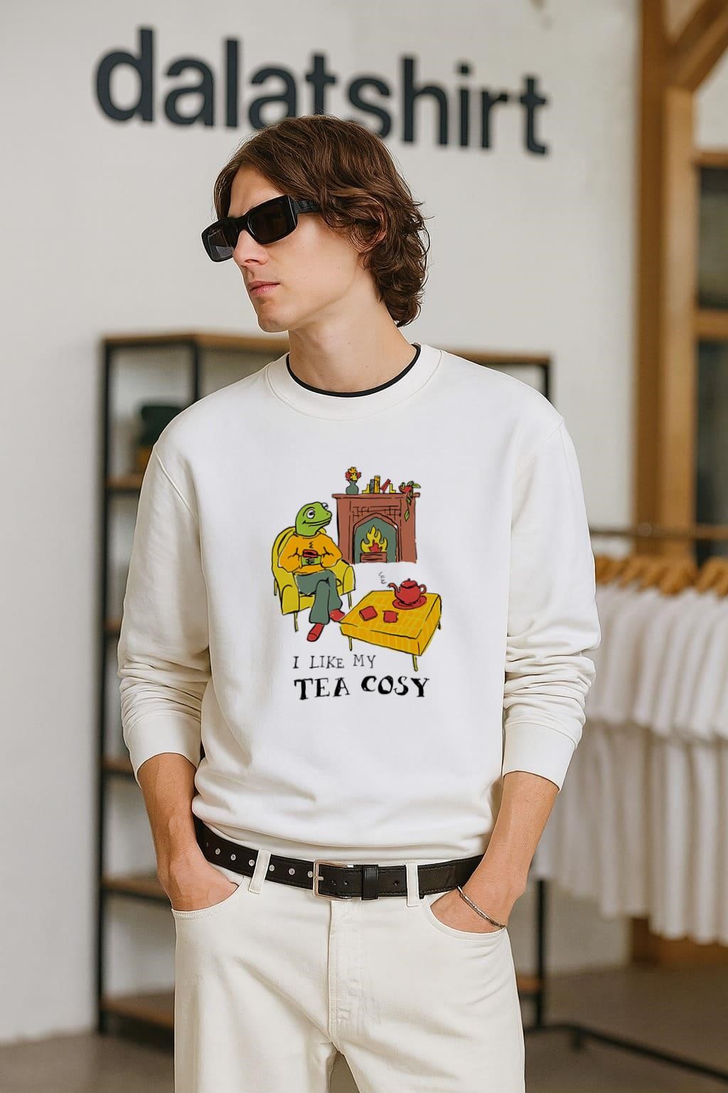 Frog I like my tea cosy long-sleeve