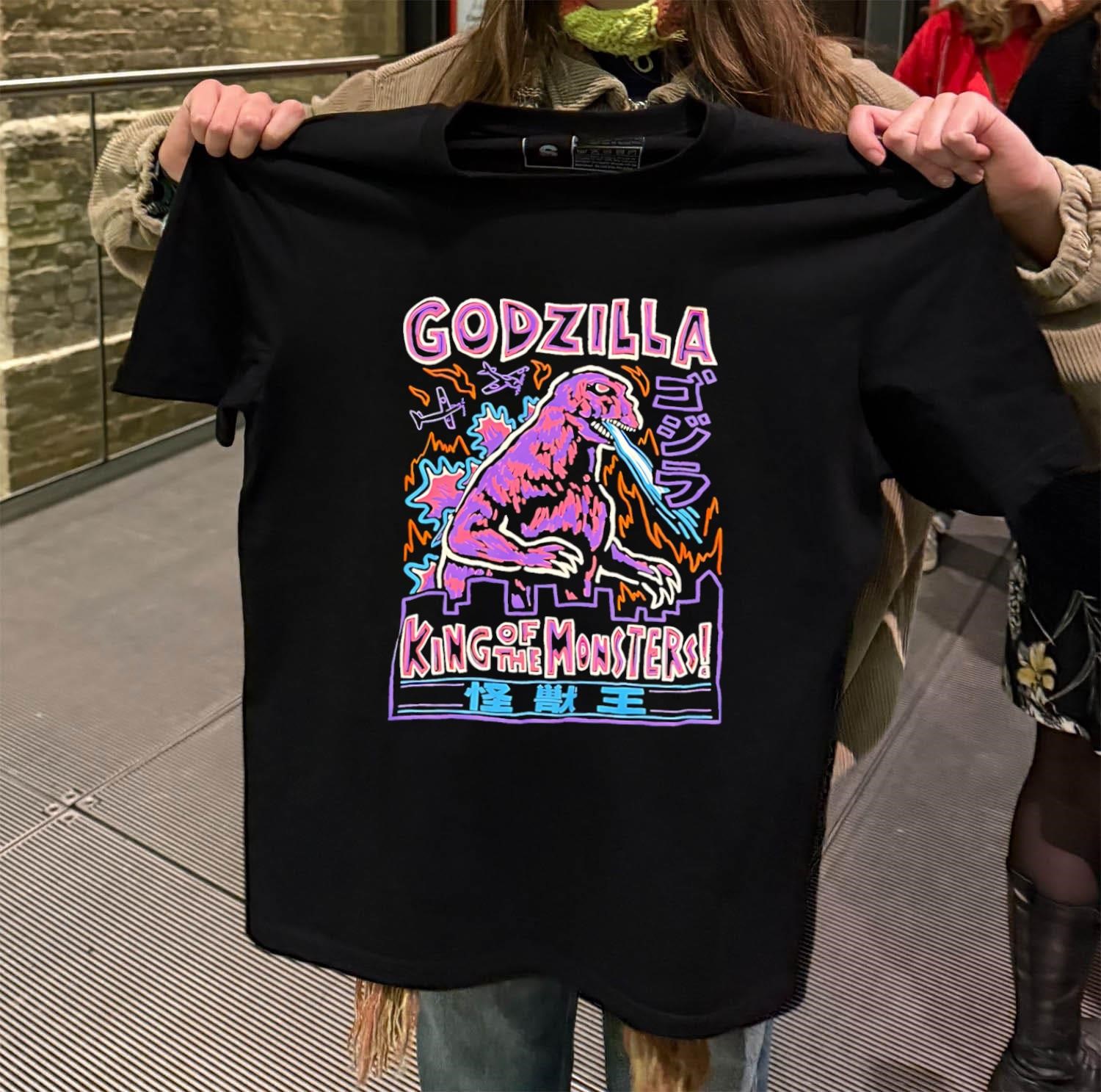 Godzilla king of the monsters black-t-shirt