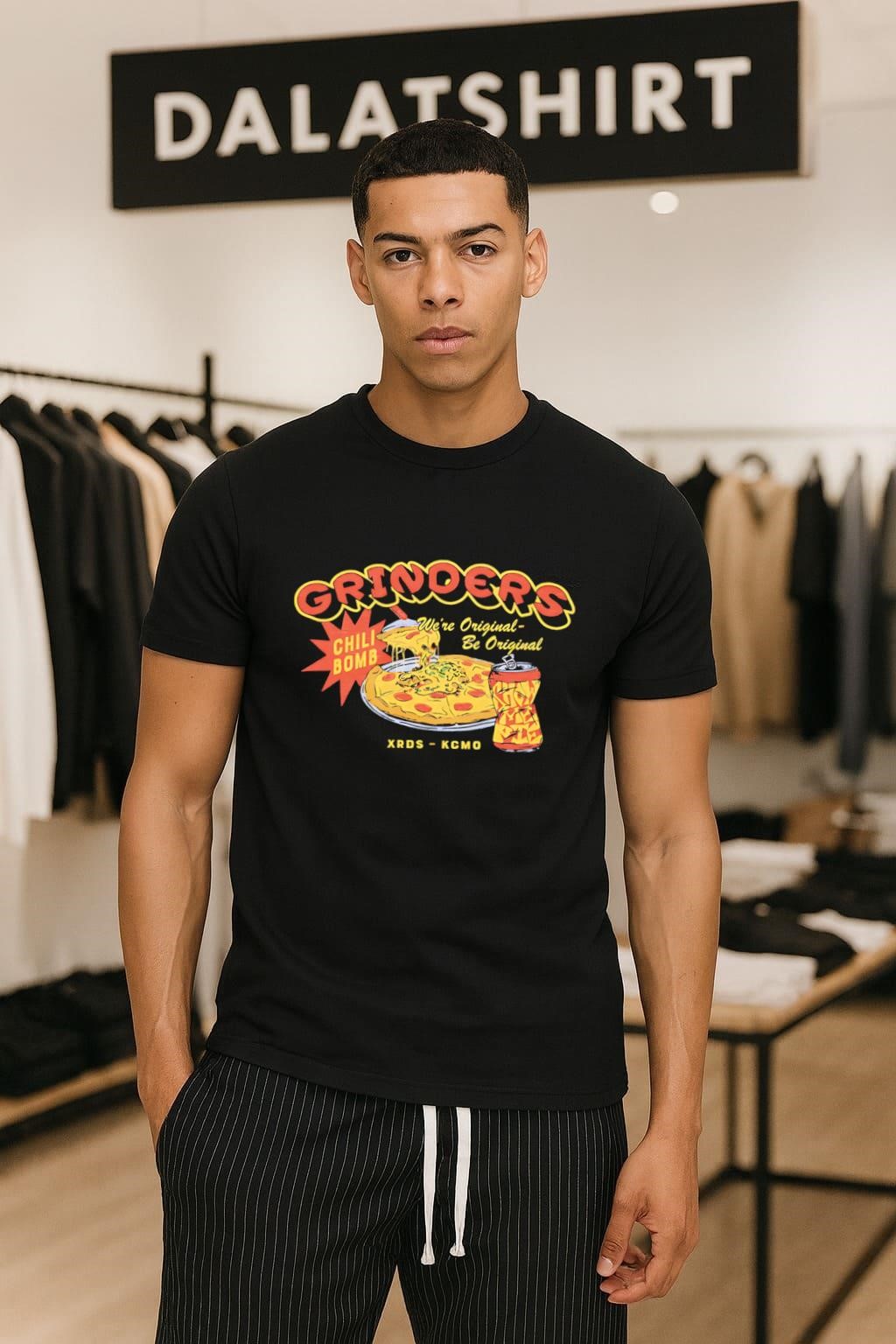 Grinders Chili Bomb We're Original Be Original Pizza shirt