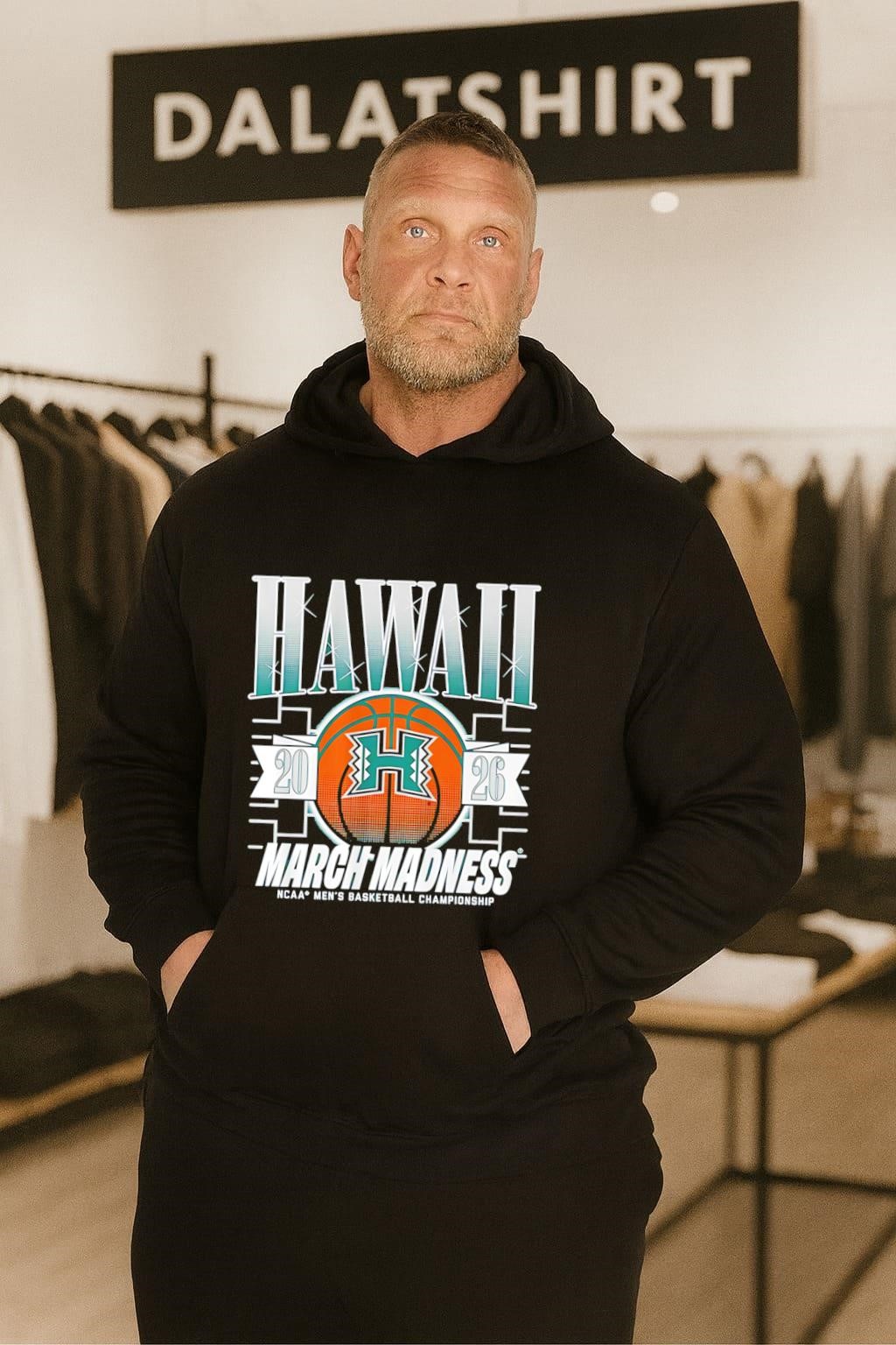 Hawaii Rainbow Warriors MBB 2026 March Madness NCAA Men's Basketball Championship hoodie