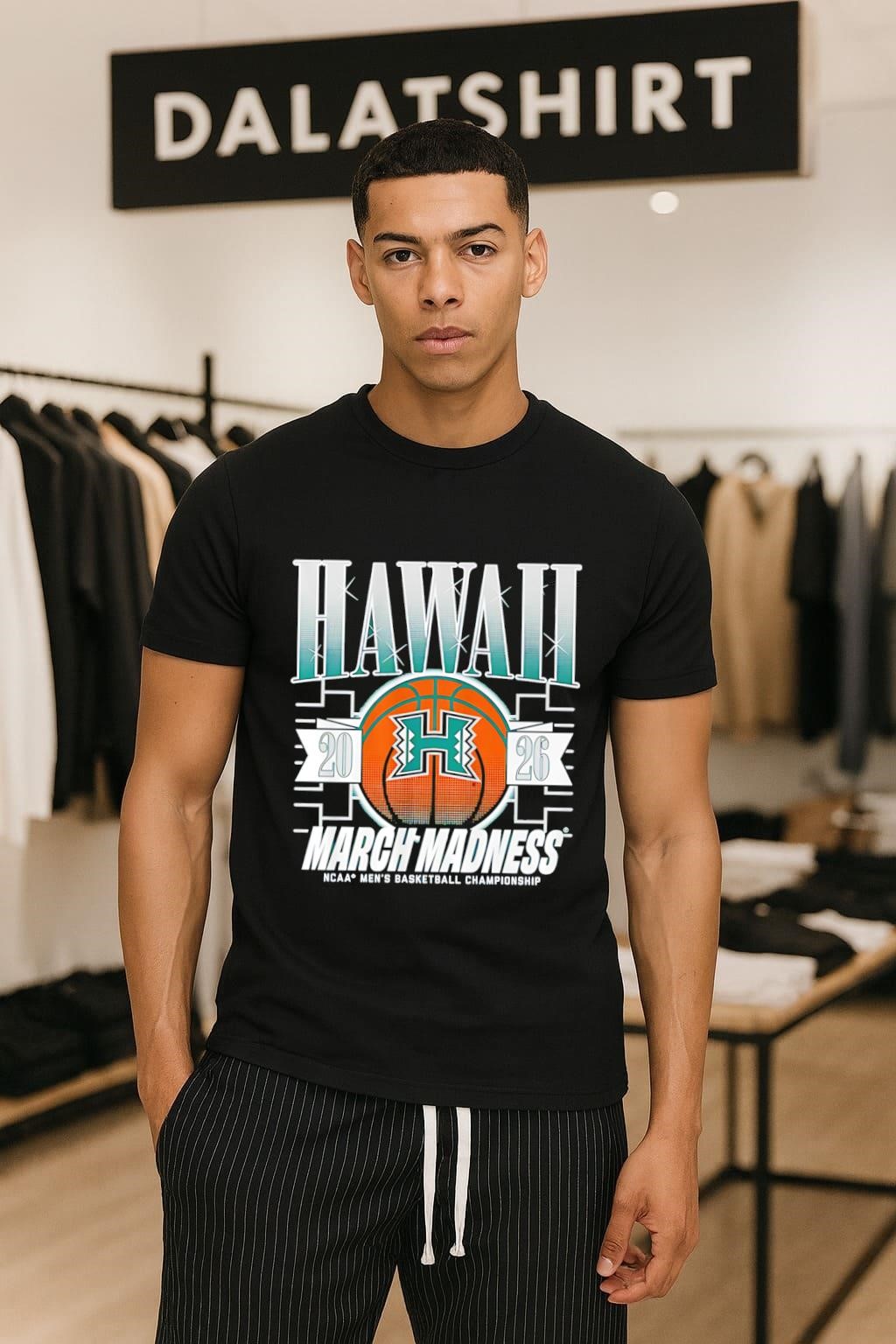 Hawaii Rainbow Warriors MBB 2026 March Madness NCAA Men's Basketball Championship shirt