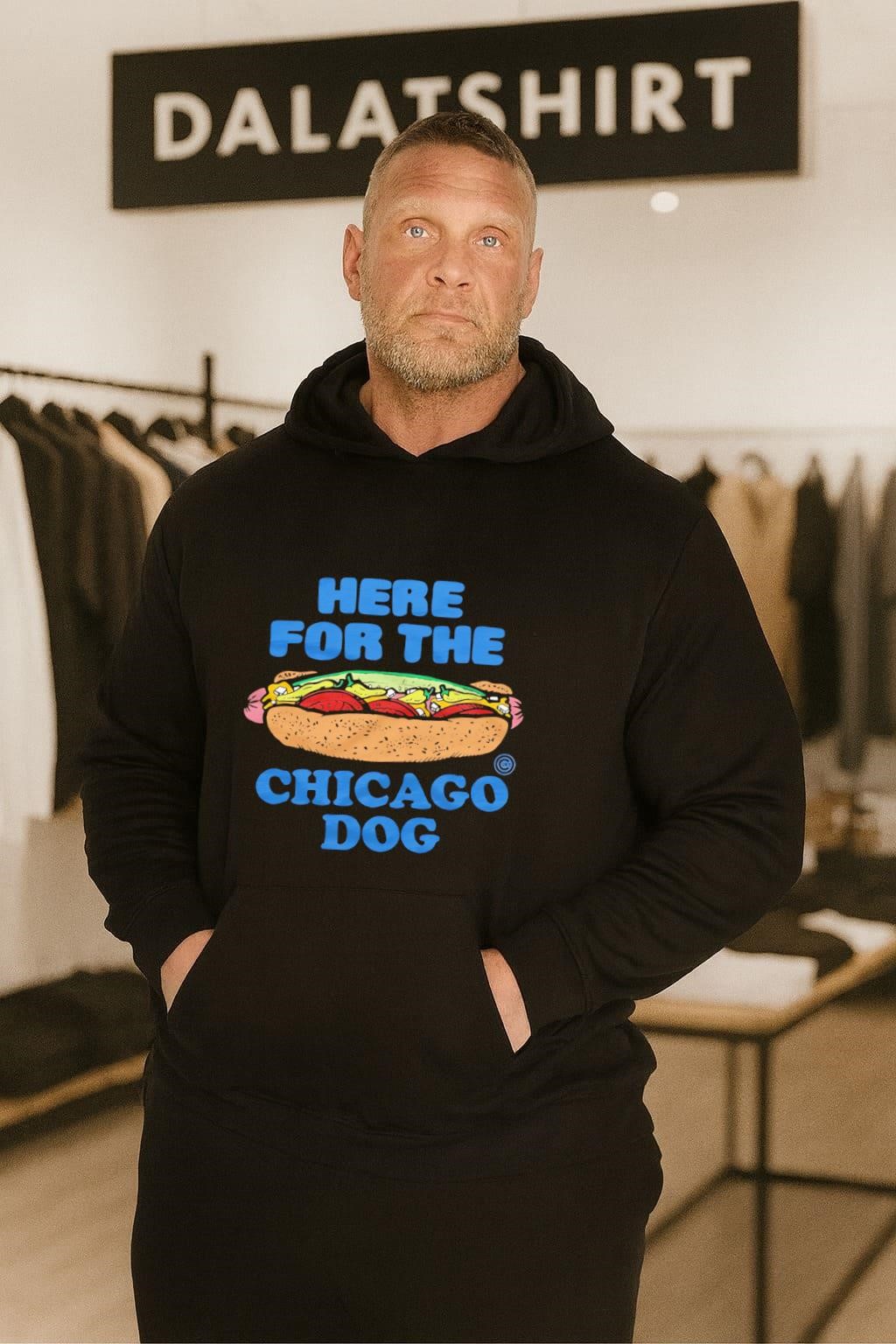 Here For The Chicago Dog Cubs hoodie