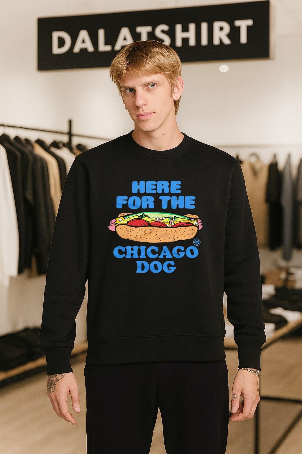 Here For The Chicago Dog Cubs sweater