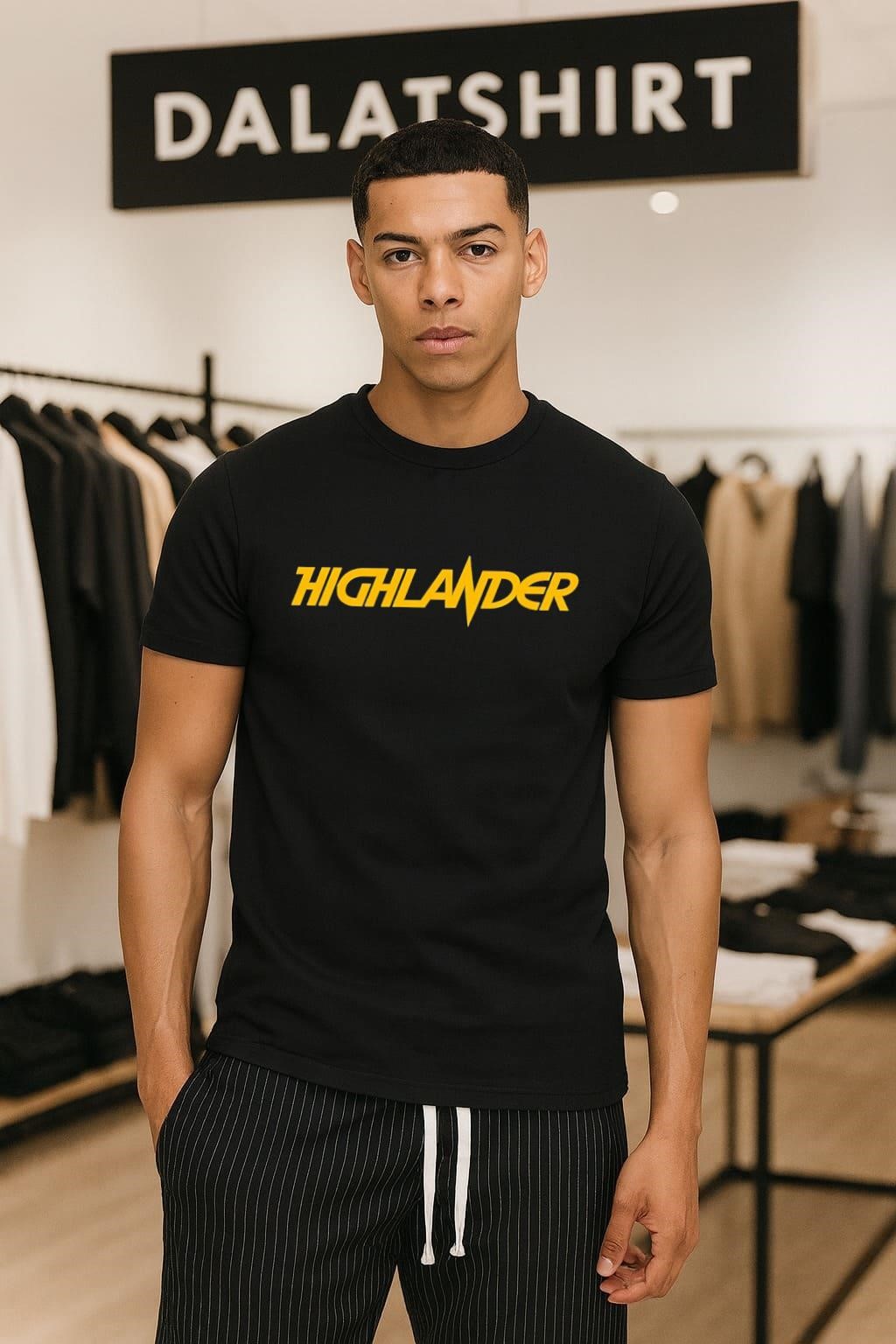 Highlander movies logo shirt