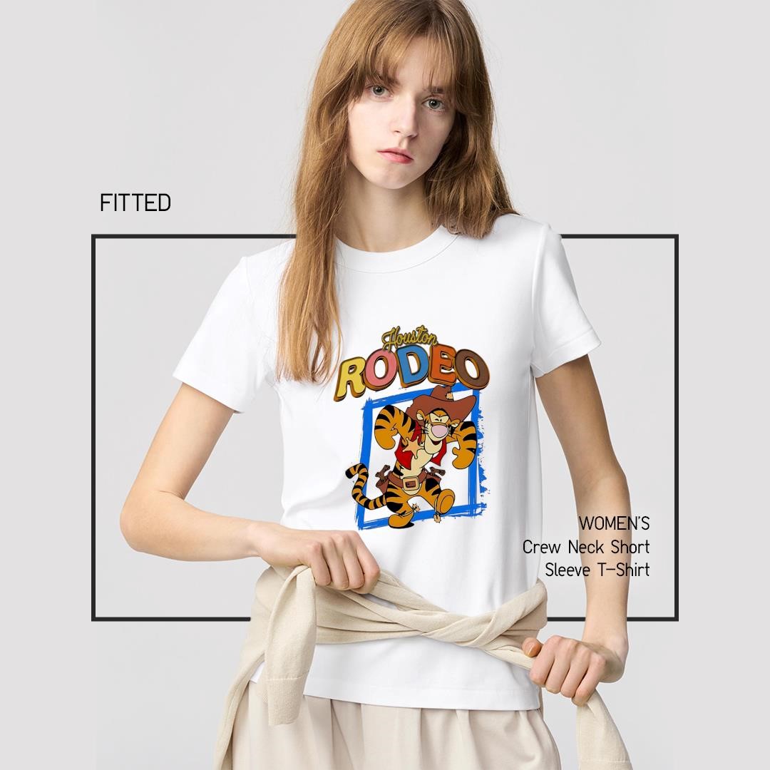 Houston Rodeo Cowboy Tigger Sheriff Star Western women's-shirt