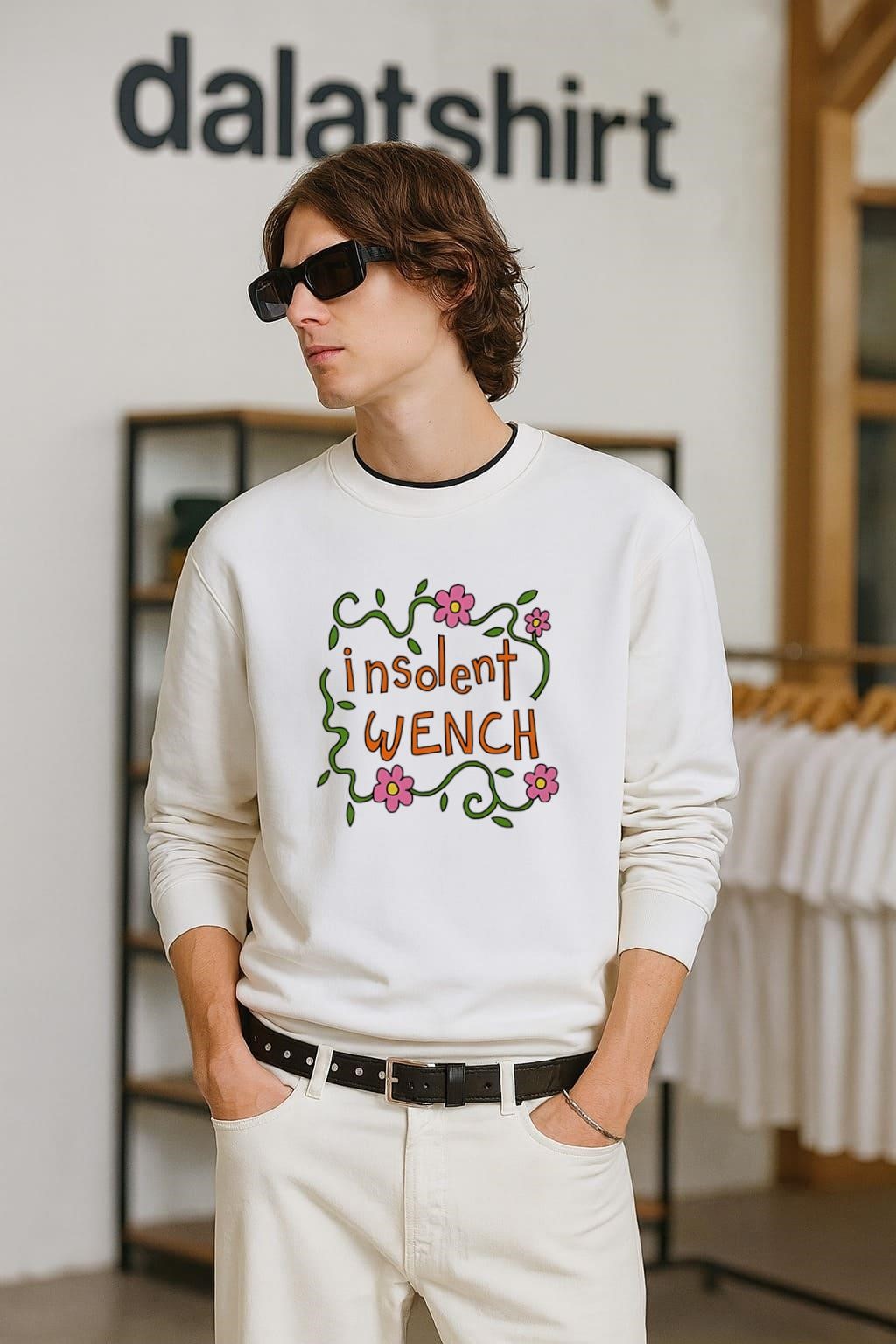 Insolent Wench flower long-sleeve