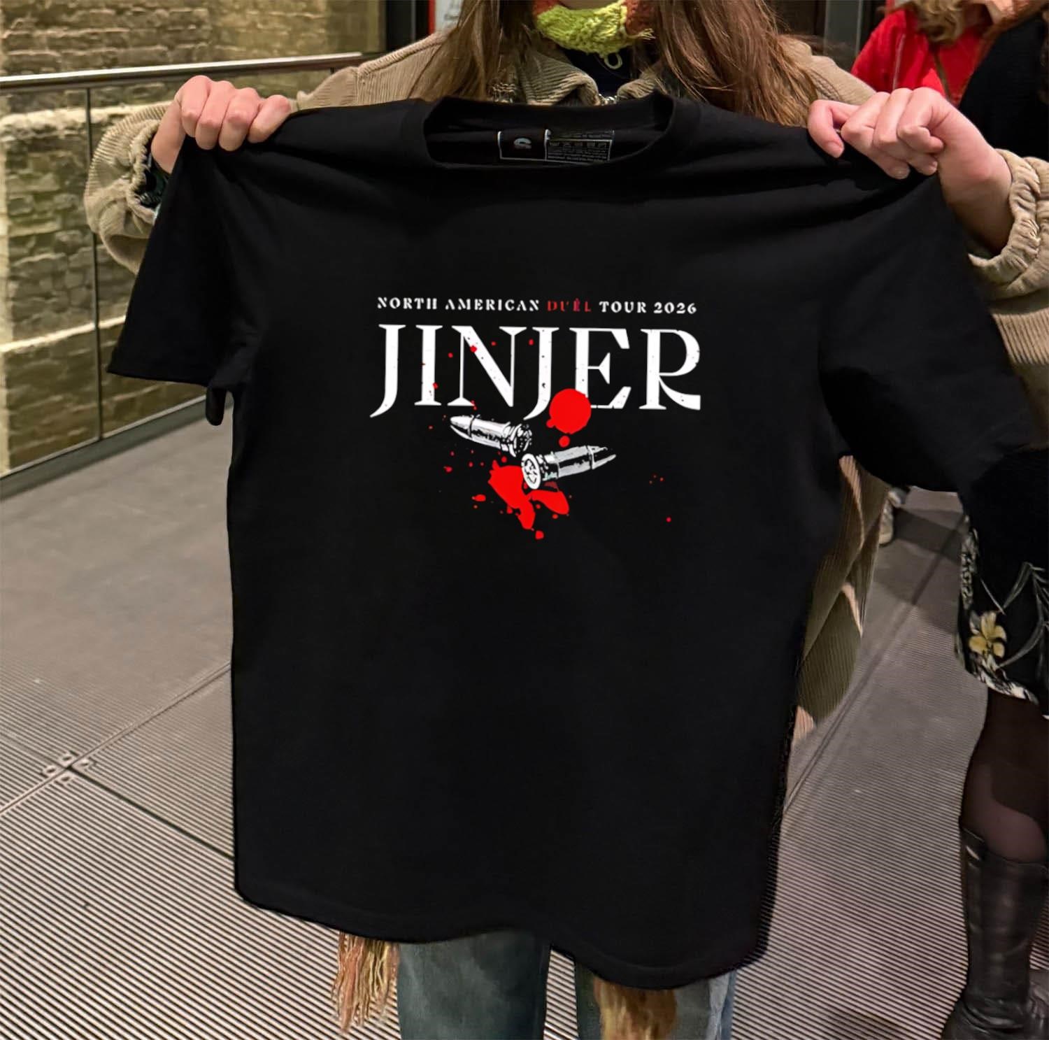 Jinjer North American Tour 2026 Schedule black-t-shirt