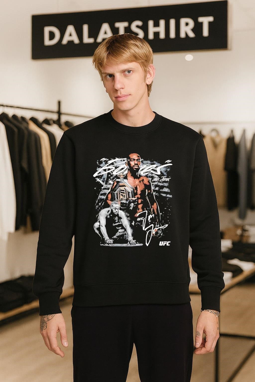 Jon Jones Bones UFC World Champion Signature sweater