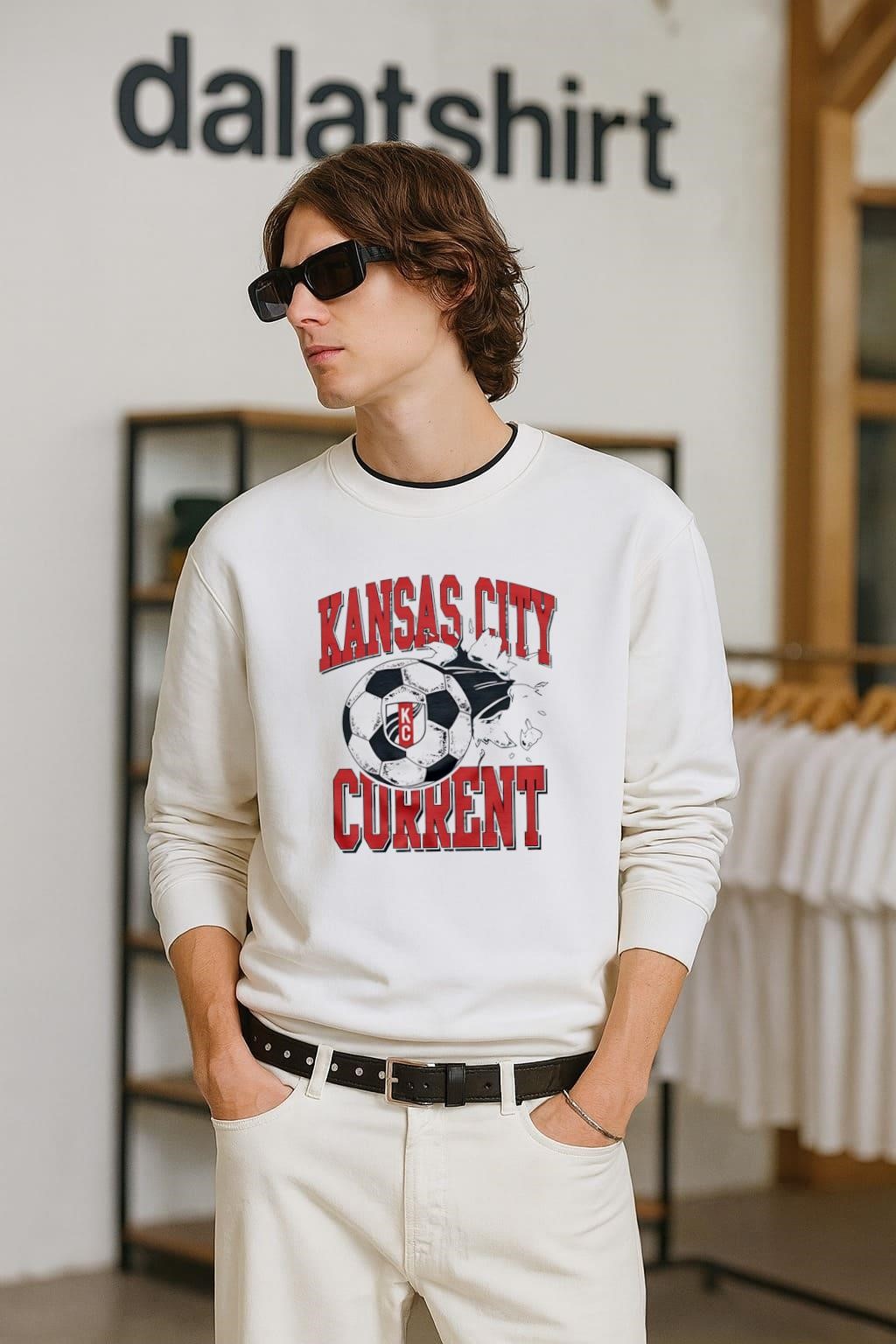 Kansas City Current Soccer Ball Logo long-sleeve