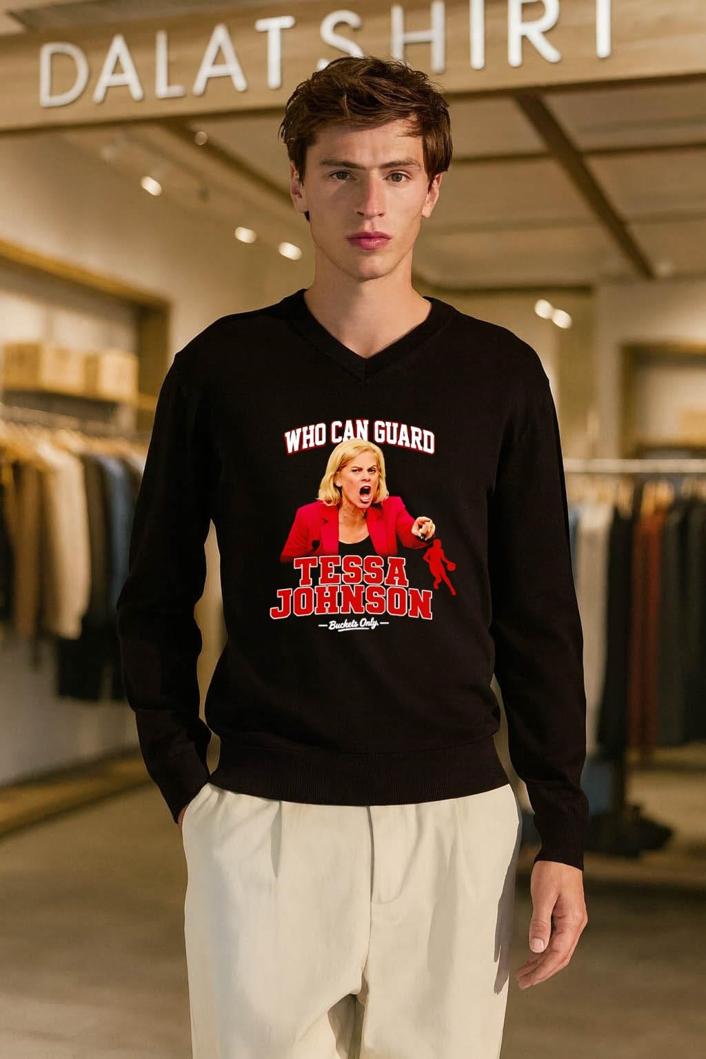 Kim Mulkey Who Can Guard Tessa Johnson long-sleeve