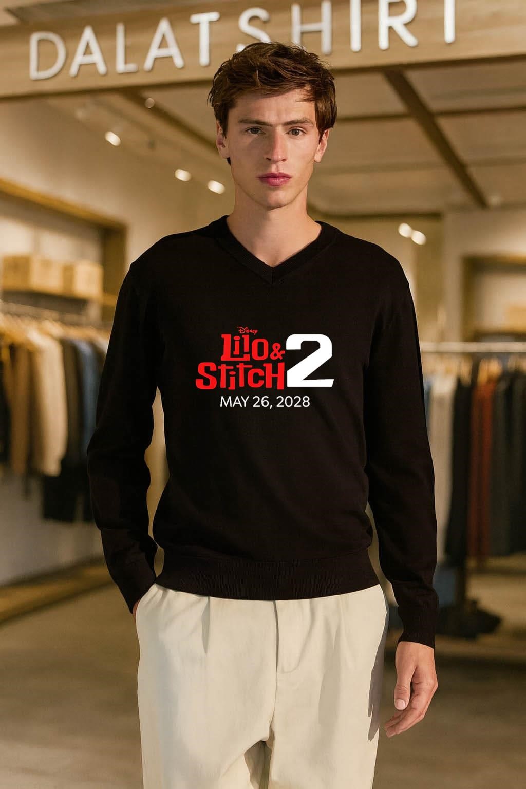 Lilo And Stitch 2 Disney Coming To Theaters On May 26 2028 long-sleeve