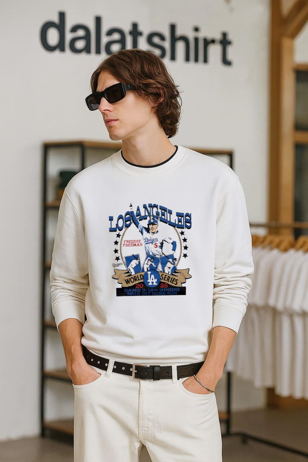 Los Angeles Freddie Freeman World Series 2025 Walk Off Home Run long-sleeve