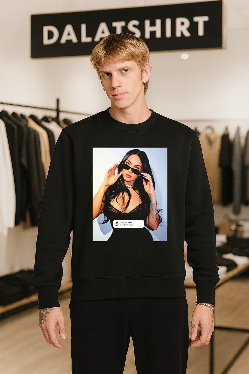 Megan Fox Share New Photo On Instagram I Go Both Ways sweater